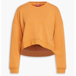 STAUD CROPPED SWEATSHIRT. Size Small.